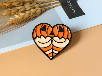 Creative Heart Halloween enamel pin