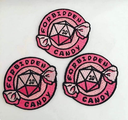 Forbidden Candy Embroidery Patch, Dungeons and Dragons Gifts