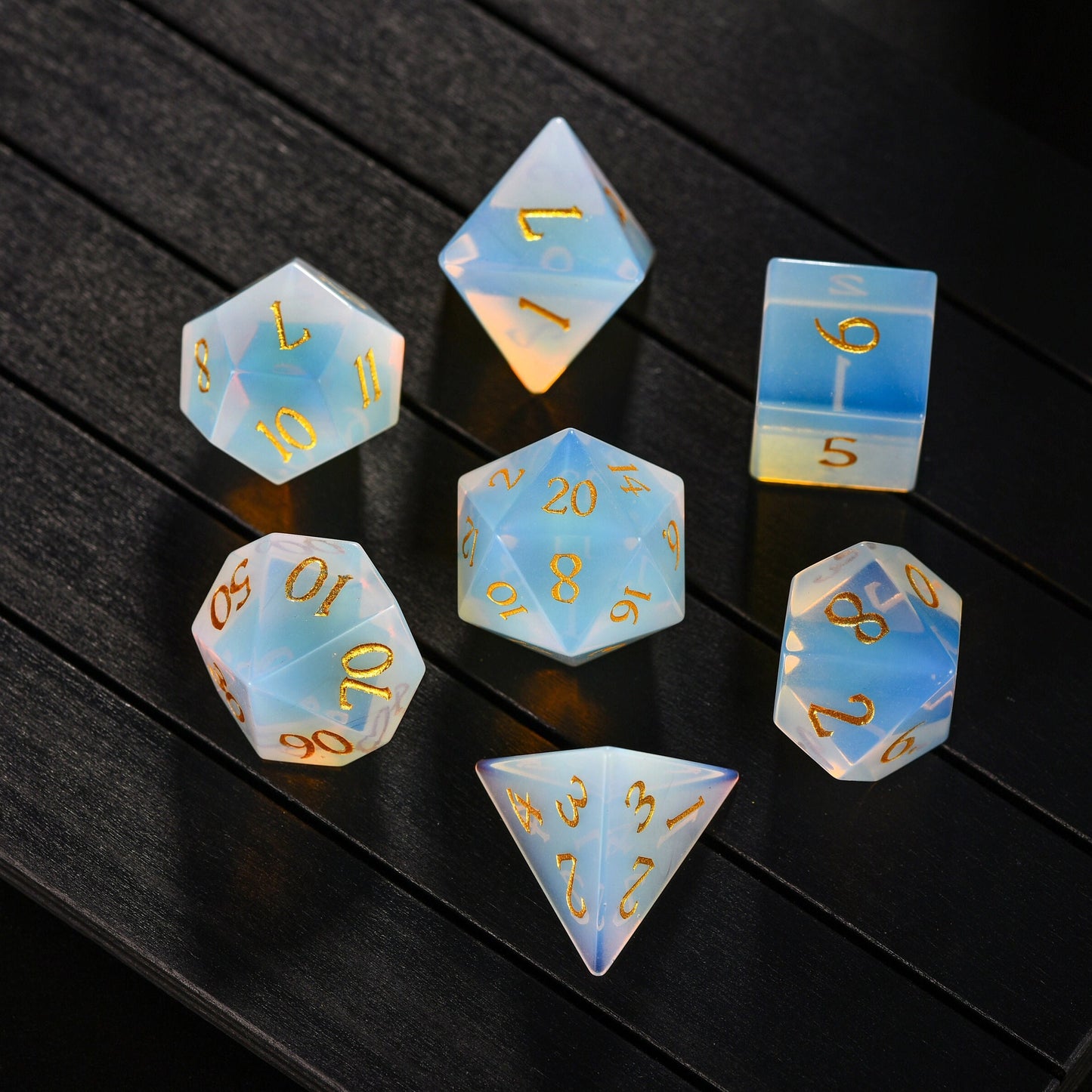 Opalite Gemstone Dice (Give away a random dice set)