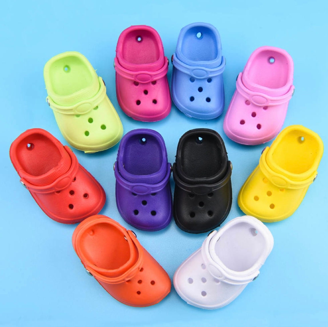 Mini Croc Shoe Charm Fashion Funny Buckles