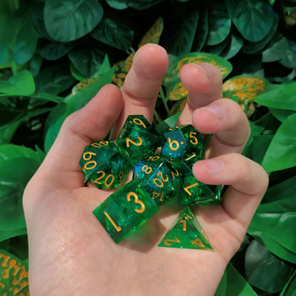 FREE Today: Green Longan Maniac Resin Dice Set (Give away a random dice set)