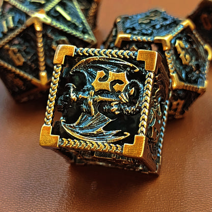 FREE Today: Dragon Sword Hollow Bronze Metal Dice (Give away a random dice set)