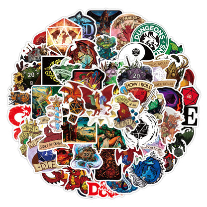 FREE Today: 50 PCS Dungeons and Dragons Stickers