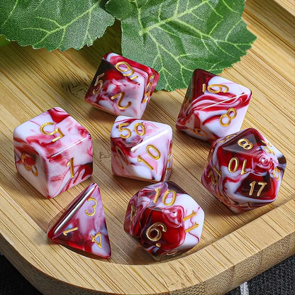 FREE Today: Red White "Dragon's Blood" Polyhedral dice