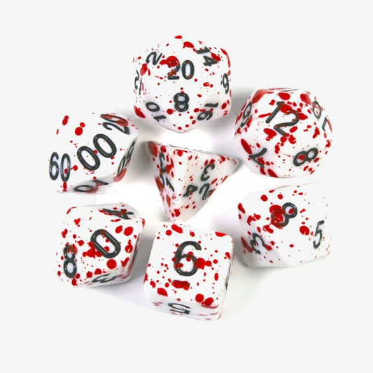 FREE Today: Blood-Splattered Polyhedral Dice Set